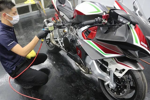 ビモータTESI-H2 バイクコーティング
