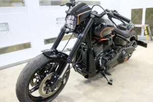 江戸川区｜ハーレーダビッドソンにバイクコーティング施工
