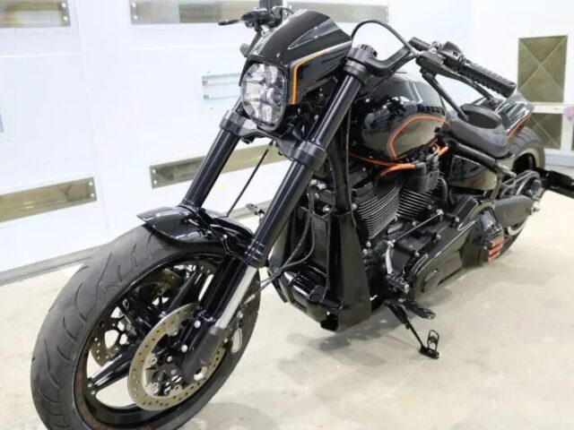 江戸川区　ハーレーダビッドソン　バイクコーティング施工後の全体写真