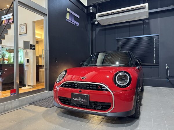 MINIクーパーSにカーコーティングの施工完了