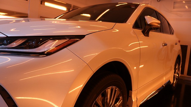 茨城県 龍ヶ崎市 カーコーティング トヨタハリアー 赤外線