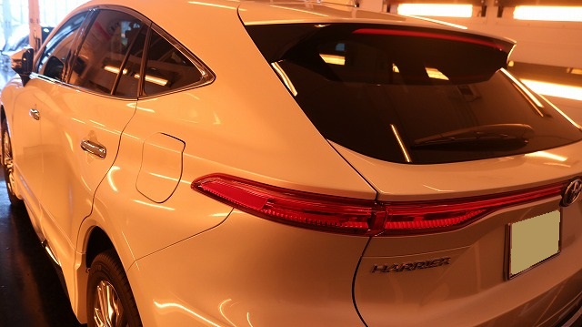 茨城県 龍ヶ崎市 カーコーティング トヨタハリアー 赤外線2