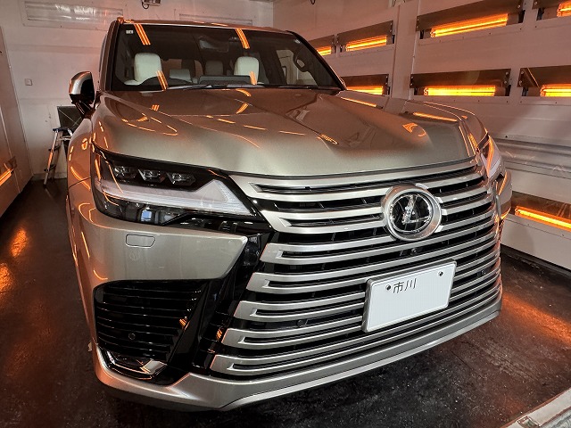 011 1 - トータルカービューティIIC レクサスLX 市川市 遠赤外線熱乾燥中
