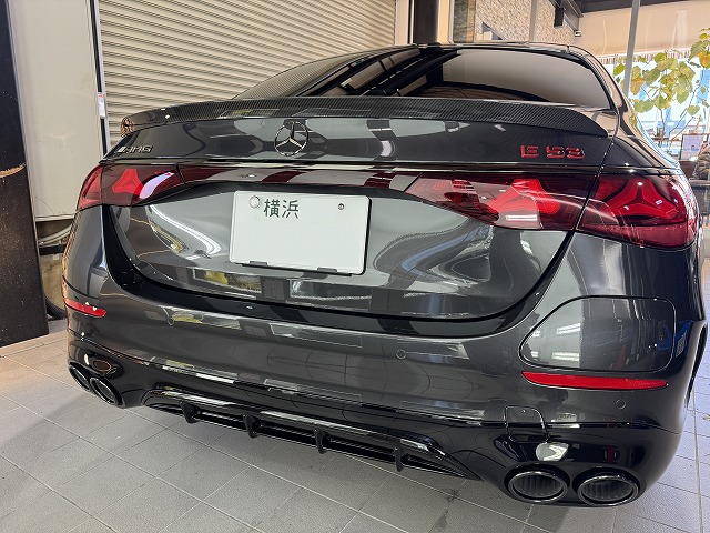 メルセデスベンツ E53AMG　横浜市　セラミックコーティング施工後　完成写真