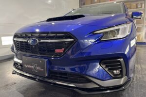 レヴォーグにカーコーティング施工。東京都新宿区よりお越しのお車に【SystemX Crystal SS】