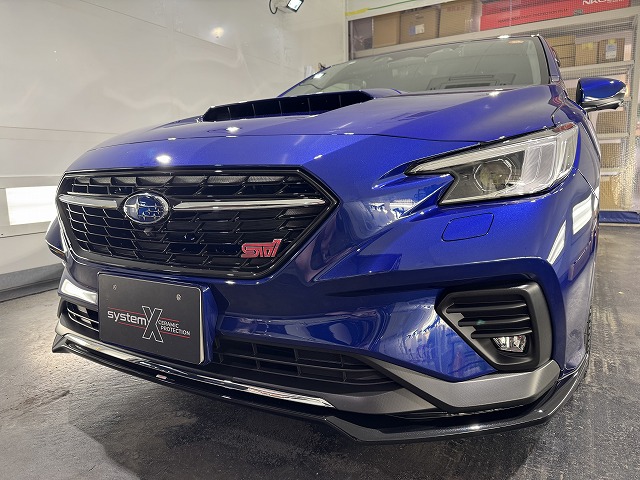 レヴォーグにカーコーティング施工。東京都新宿区よりお越しのお車に【SystemX Crystal SS】