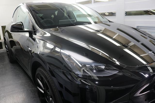 東京都新宿区よりテスラモデルYにカーコーティング♪シルトグラッテ