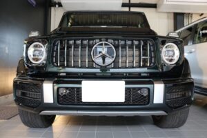 メルセデスベンツG63に高い光沢を発揮するカーコーティング施工　東京都より