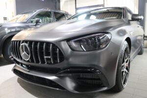 東京都品川区より限定車メルセデスベンツAMG・E63Sにカーコーティングを施工致しました。マット専用コーティング【シルトマットグラッテ】