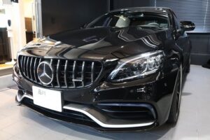 メルセデスベンツAMG C63Sにカーコーティングの施工。東京都目黒区よりお越しのお車に【SystemX Pro】