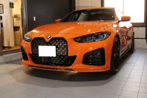 東京都品川区よりお越しのBMWアルピナB4にカーコーティング施工。