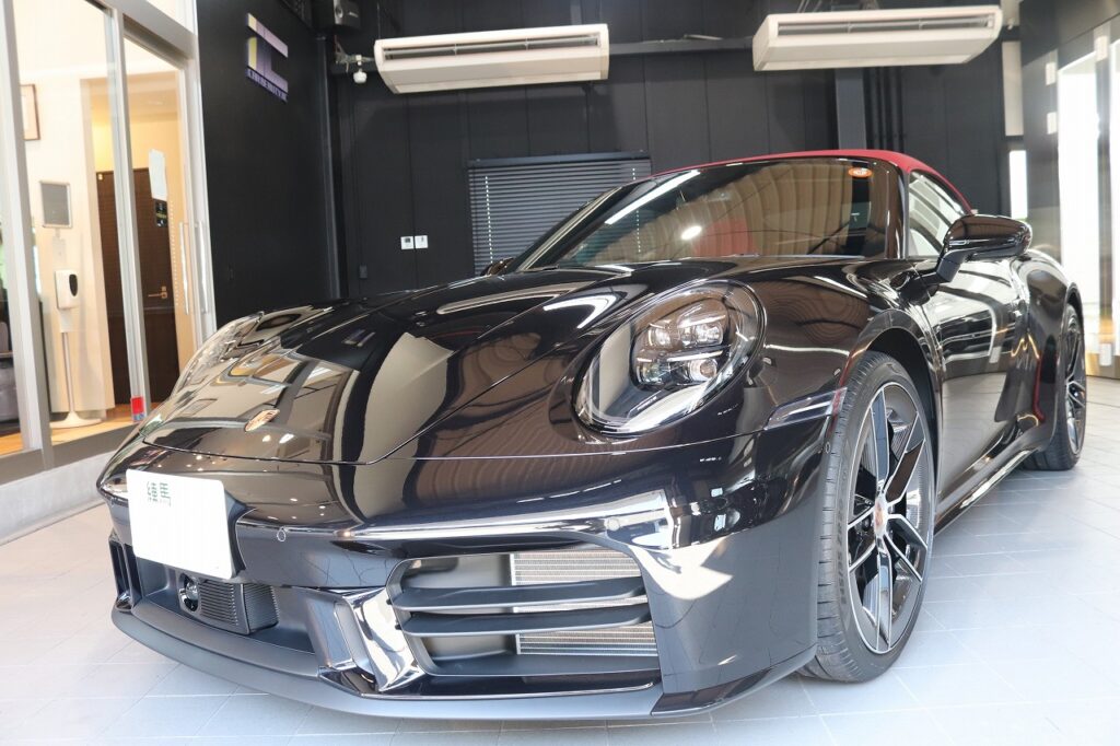 ポルシェ911カブリオレにカーコーティングの施工。東京都新宿区よりお越しのお車に【SystemX Max G＋】