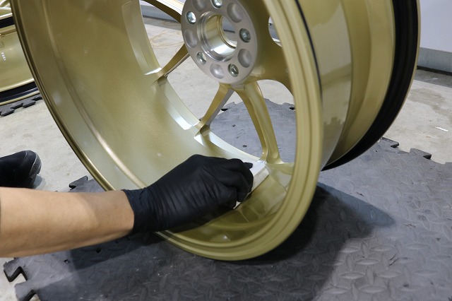 BBSホイールに超強力コーティングのバリアタフコートを施工です