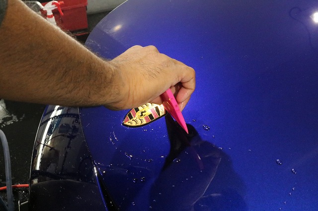 ポルシェ718ボクスターGTS　プロテクションフィルム