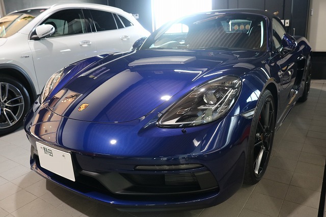 ポルシェ718ボクスターGTS　プロテクションフィルム施工後