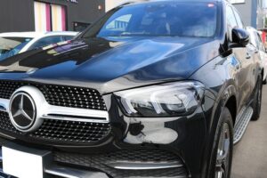 メルセデスベンツGLE450に丈夫で強いセラミック製ガラスコーティングを施工させて頂きました！東京都目黒区よりご来店ありがとうございました！