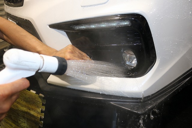 O様のスバルWRXにプロテクションフィルム施工 東京都 千葉県 ZEL 施工中2 - トータルカービューティIIC O様のスバルWRXにプロテクションフィルム施工 東京都 千葉県 ZEL 施工中2