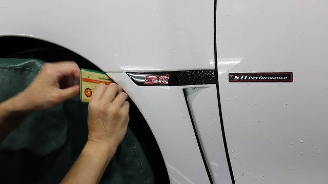 O様のスバルWRXにプロテクションフィルム施工 東京都 千葉県 ZEL 施工中4 - トータルカービューティIIC O様のスバルWRXにプロテクションフィルム施工 東京都 千葉県 ZEL 施工中4