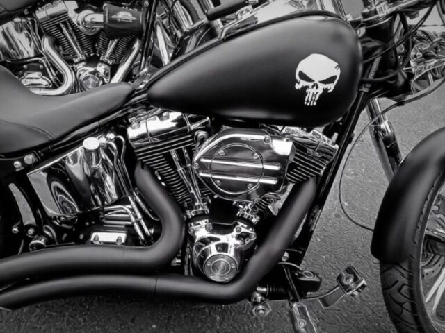 マット塗装のかっこいいハーレーダビッドソンバイク