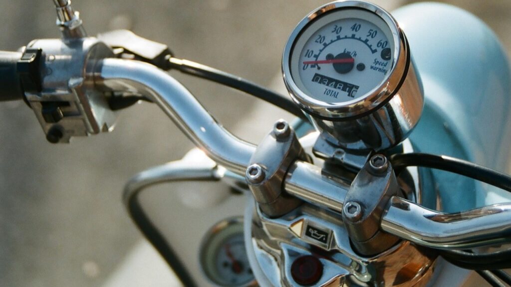 バイクのハンドル部分