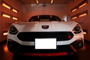 アバルト124スパイダー コーティング 遠赤ブース