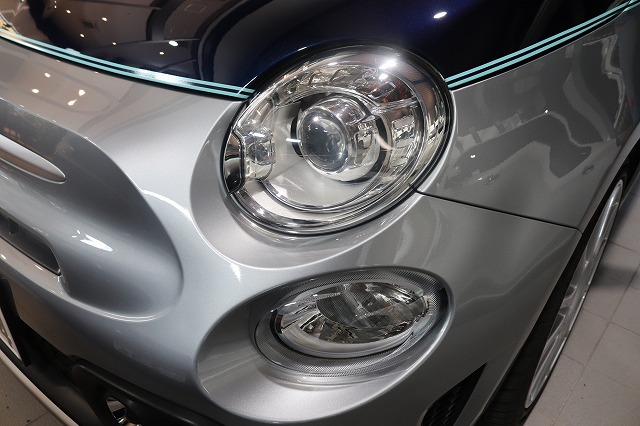 アバルト695RIVALE カーコーティング ヘッドライト