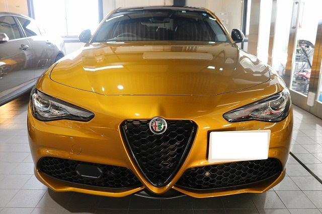 アルファロメオジュリア カーコーティング 施工完了