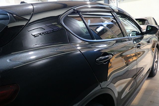 アルファロメオステルヴィオ カーコーティング 施工完了2