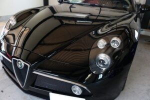 アルファロメオ８Cにカーコーティングセラミックプロ9H施工完了