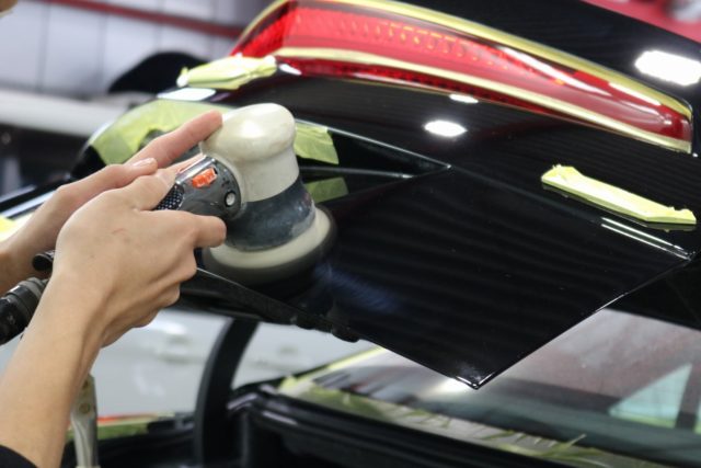 キャデラックATS-V カーコーティング 下地3 - トータルカービューティIIC キャデラックATS-V カーコーティング 下地3