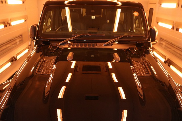 ジープラングラー カーコーティング 遠赤ブース2