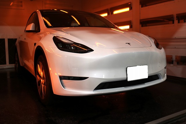 ステラモデルY カーコーティング 遠赤ブース2