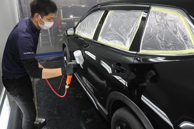 スバルフォレスター カーコーティング 施工中2