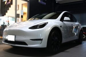 テスラモデルY カーコーティング施工 完成写真