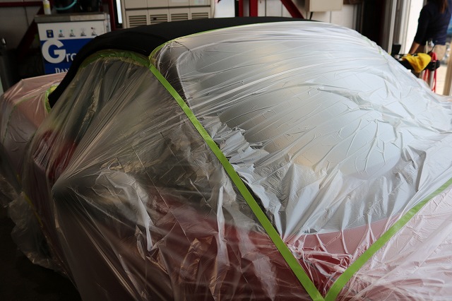 フィアット アバルト124スパイダー 幌コーティング 2