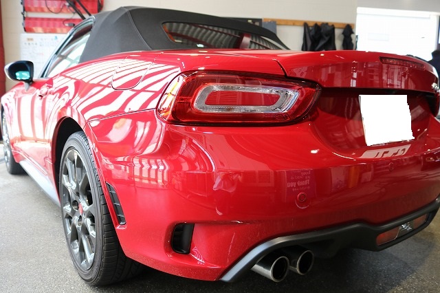 フィアット アバルト124スパイダー 幌コーティング6