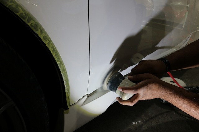 フィアット500 カーコーティング 研磨ざ行 - トータルカービューティIIC フィアット500 カーコーティング 研磨ざ行