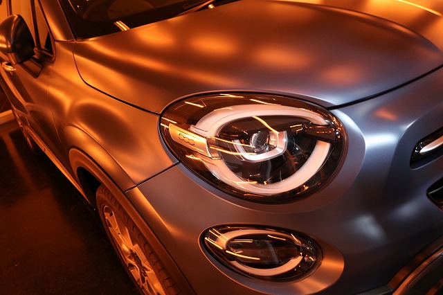 フィアット500X マットコーティング 遠赤ブース