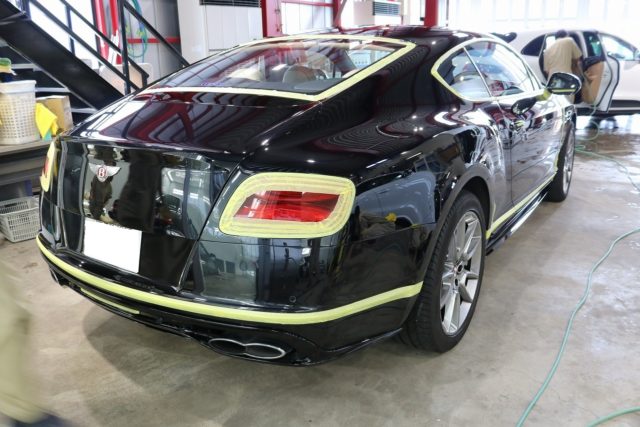 ベントレー カーコーティング 施工準備 - トータルカービューティIIC ベントレー カーコーティング 施工準備