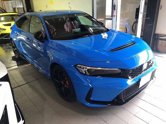 ホンダ シビックタイプR ガラスコーティング 施工完了1