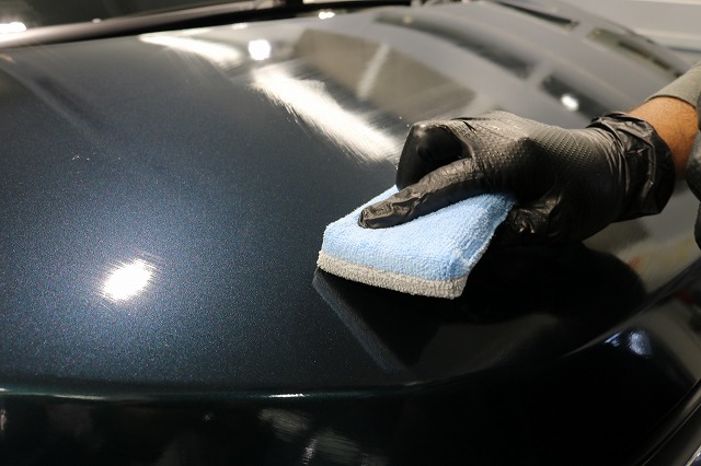 ホンダステップワゴンファインラボヒールライトコーティング 施工中