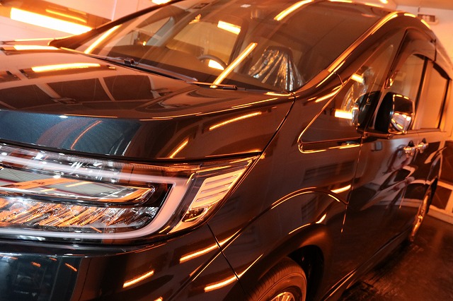 ホンダステップワゴンファインラボヒールライトコーティング 遠赤ブース