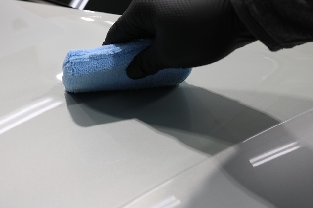 ボルボV60CC カーコーティング 施工中2