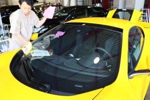 マクラーレン650S コーティング 施工中3