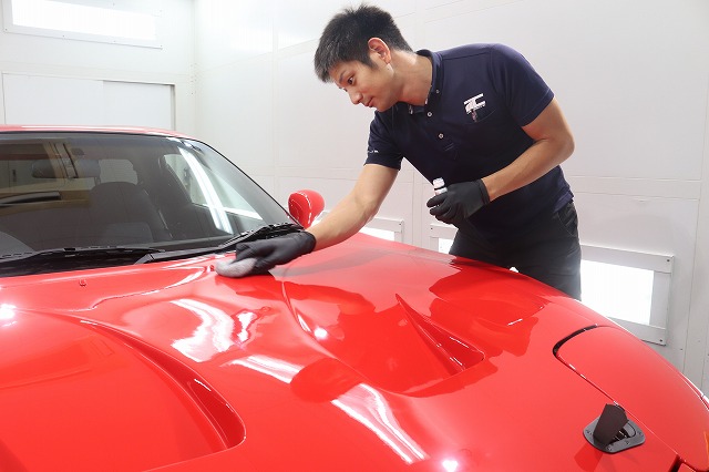 マツダ RX-7 カーコーティング 施工中2