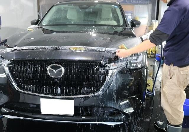 マツダCX-60 XPEL 東京都 千葉県 プロテクションフィルム 施工中3
