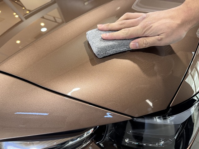 マツダCX-80 カーコーティング 施工中