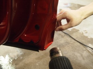 ルノー ルーテシアRS ドアエッジガード 施工3