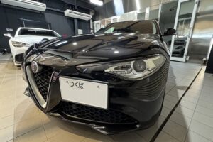 アルファロメオ ジュリア　つくば市　セラミックコーティング施工後　完成写真