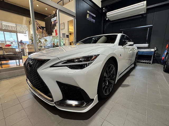 レクサス LS500h　土浦市　セラミックコーティング施工後　完成写真